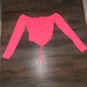 Fashion Nova Hot Pink Crop Top